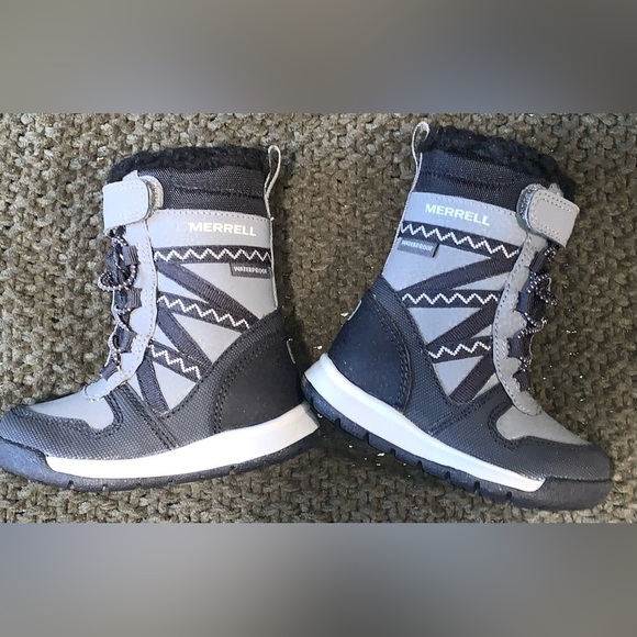 NIB Merrell Boy’s Snow Crush Cold Weather Boots, Pull Loops; Size 4 Toddler - Picture 7 of 7